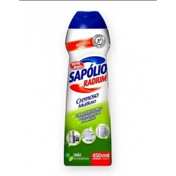 Limpador Multiuso Cremoso Limão Sapolio Radium 450ML Bombril