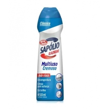 Limpador Multiuso Cremoso Cloro Sapolio Radium 450ML Bombril