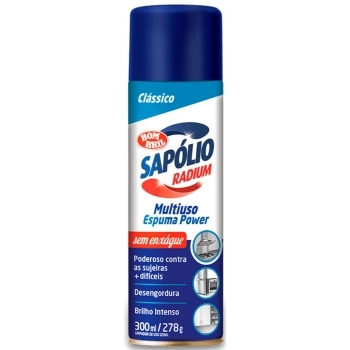 Limpador Espuma Ativa Clássico 300Ml Sapolio Radium