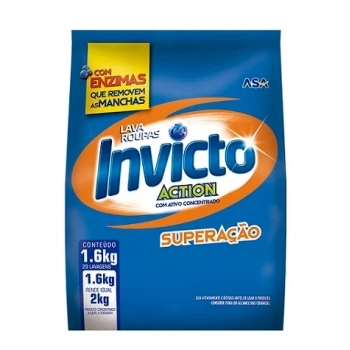 Lava Roupas Em Pó Superação 1,6Kg Sachê Invicto