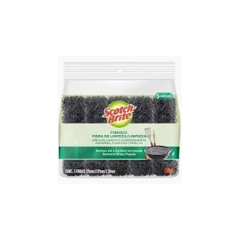 FIBRA DE LIMPEZA PESADA SCOTCH-BRITE 5 UNIDADES - 3M