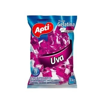 GELATINA UVA 12 X 1KG PACOTE - APTI