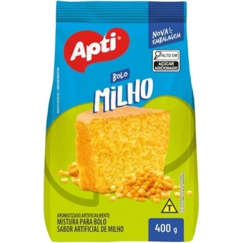 BOLO MILHO 12 X 400G PACOTE 4S - APTI