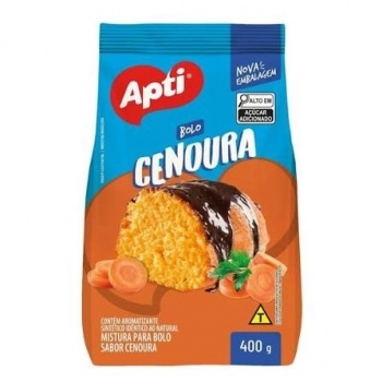 BOLO CENOURA 12 X 400G PACOTE 4S - APTI
