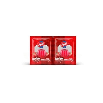 GELATINA SEM SABOR VERMELHA 15 X 24G SACHE - APTI
