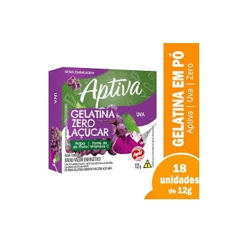 GELATINA ZERO UVA 18 X 12G - APTI