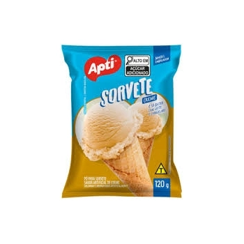 MISTURA PARA SORVETE SABOR CREME 120G SACHE - APTI