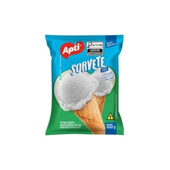MISTURA PARA SORVETE SABOR COCO APTI 120G SACHE - APTI