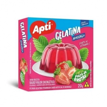 GELATINA MORANGO 20G - APTI