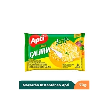 MACARRAO INSTANTANEO TOMATE 70G - APTI