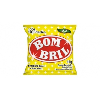 ESPONJA DE AÇO ECO 45G 6 UNIDADES - BOMBRIL