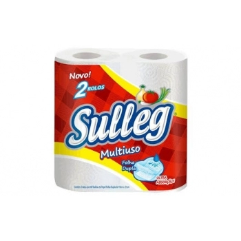 PAPEL TOALHA ELEGANTE 2 ROLOS 100 FOLHAS - SULLEG