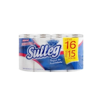 PAPEL HIGIÊNICO SULLEG FOLHA SIMPLES NEUTRO 30M L16P15