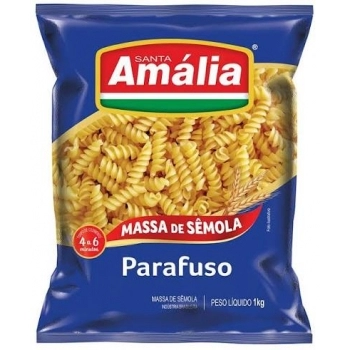 MASSA PARAFUSO SÊMOLA 10X1 KG- SANTA AMÁLIA