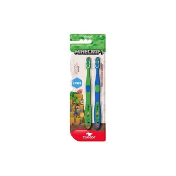 ESCOVA DENTAL INFANTIL MACIA MINECRAFT CONDOR JÚNIOR CABEÇA P 2 UNIDADES - CONDOR