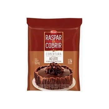 Cobertura Raspar E Cobrir Chocolate Ao Leite Barra Harald 5 Kg