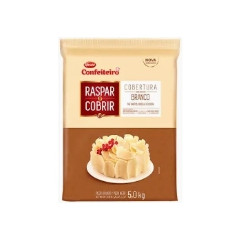 Cobertura Raspar E Cobrir Chocolate Branco Barra Harald 5 Kg