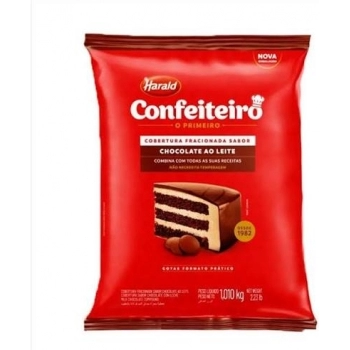 COBERTURA GOTAS CONFEITEIRO LEITE 1,010KG - HARALD