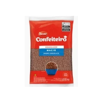 Granulado Macio Sabor Chocolate Confeiteiro 1,010Kg Harald