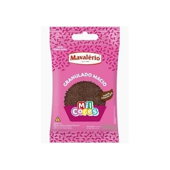 GRANULADO MACIO MIL CORES CHOCOLATE 120G - MAVALÉRIO