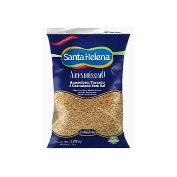 AMENDOIM GRANULADO SEM SAL - LINHA CULINÁRIA PCTE 1,01KG - SANTA HELENA