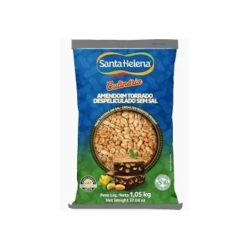 AMENDOIM DESPELICULADO MEIA BANDA SEM SAL - LINHA CULINÁRIA PCTE 1,01KG - SANTA HELENA