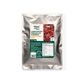 CARNE BOVINA DESFIADA EM CONSERVA SABOR CARNE SECA 1 KG - VAPZA