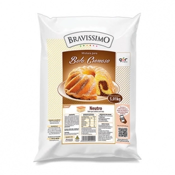 MISTURA BOLO CREMOSO IOGURTE GREGO 5,01KG - BRAVÍSSIMO