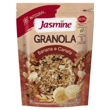 GRANOLA BANANA E CANELA INTEGRAL 250G - JASMINE