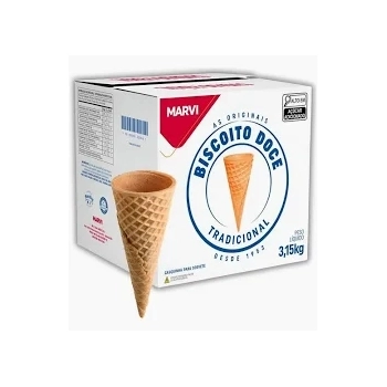 Casquinha Biscoito Doce Baunilha 3,15Kg Marvi