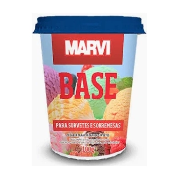Base De Sorvete Sabor Nata Especial 100G Marvi