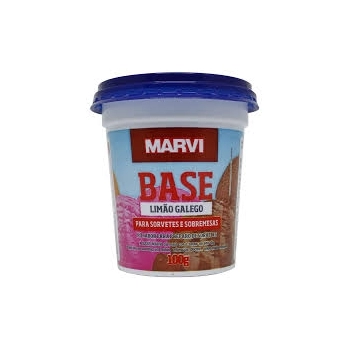 Base De Sorvete Sabor Limão Galego 100G Marvi