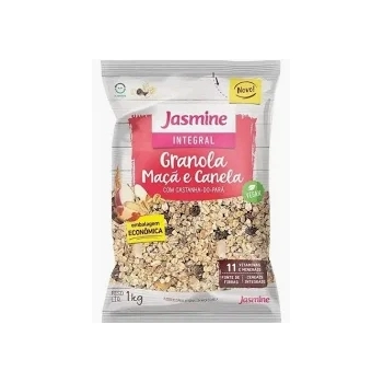 GRANOLA INTEGRAL MAÇÃ E CANELA 1KG - JASMINE