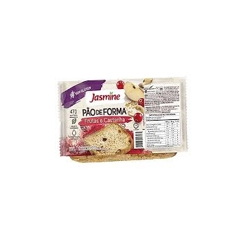 PAO FRUTAS E CASTANHAS SEM GLUTEN 6X350G - JASMINE