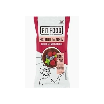 BISCOITO DE ARROZ COM CHOCOLATE MEIO AMARGO 60G - JASMINE