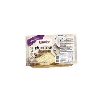 PÃO FATIADO COM COCO SEM GLUTEN 350G - JASMINE