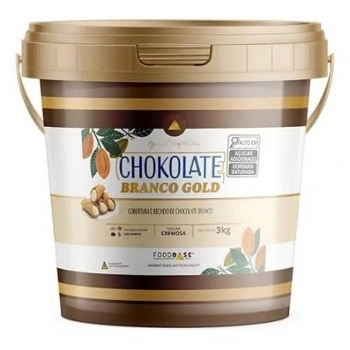 RECHEIO BOMBOM BRANCO GOLD 3KG - FOOD BASE