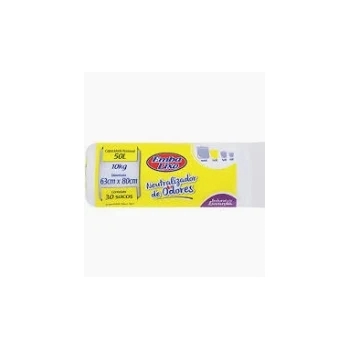 SACO PARA LIXO NEUTRALIZADOR DE ODORES LAVANDA 50L - C/ 30 SACOS - EMBALIXO