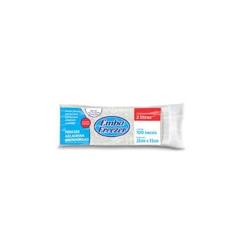 SACOS PLÁSTICOS EMBAFREEZER ROLO 2L - C/ 100 SACOS