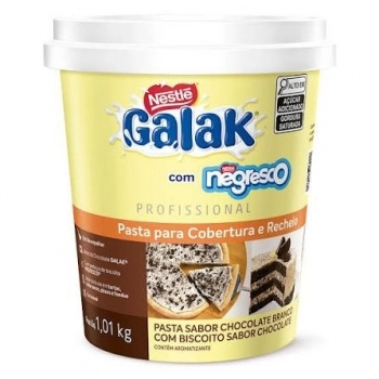 RECHEIO E COBERTURA CHOCOLATE BRANCO COM NEGRESCO GALAK 1,01KG - NESTLE
