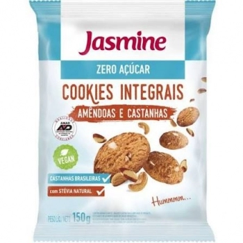 COOKIES AMENDOAS E CASTANHAS ZERO ACUCAR 20X120 - JASMINE