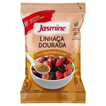 FARINHA LINHACA DOURADA INTEGRAL 20X200G - JASMINE