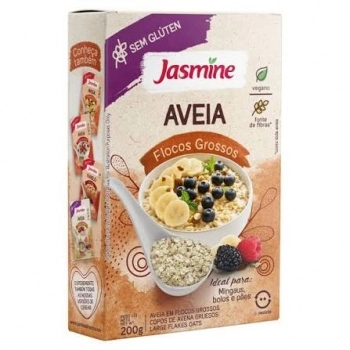 AVEIA FLOCOS GROSSOS SEM GLUTEN 10X200G - JASMINE