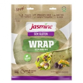 WRAP ESPINAFRE SEM GLUTEN 12X240G - JASMINE