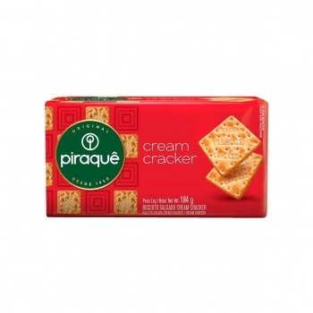 Biscoito Cream Cracker 184g Piraque