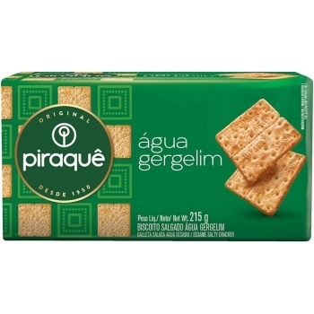 Biscoito Agua e Gergerlim 215g Piraque