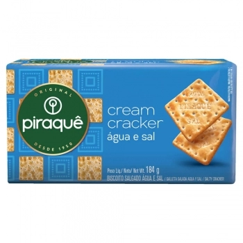Biscoito Agua e Sal 184g Piraque