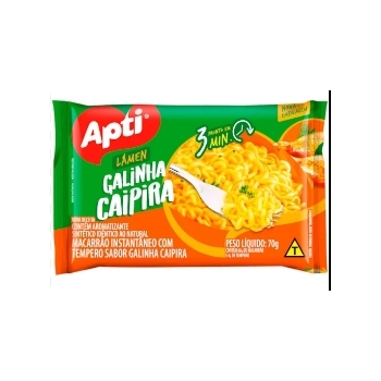 MACARRAO INSTANTANEO GALINHA CAIPIRA 70G - APTI
