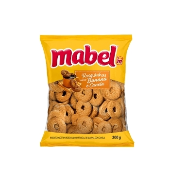 ROSQUINHA SABOR BANANA E CANELA 32X300 G - MABEL