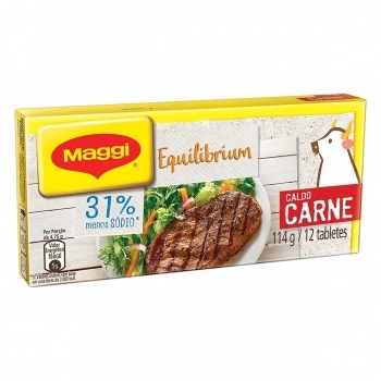CALDO CARNE MENOS SODIO 100X114G - MAGGI